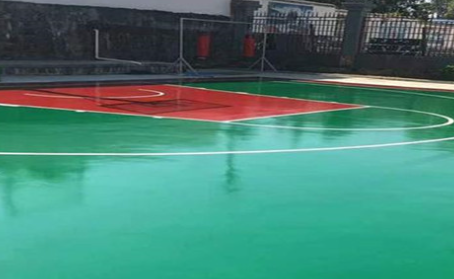 保定篮球场翻新地面